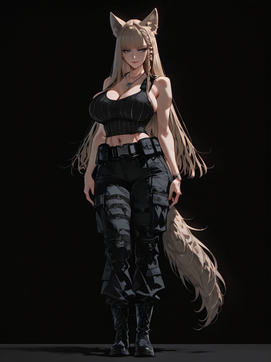 Military Tags Around The Neck, Vêtements Ajustés, Feet Porno IA Hentai