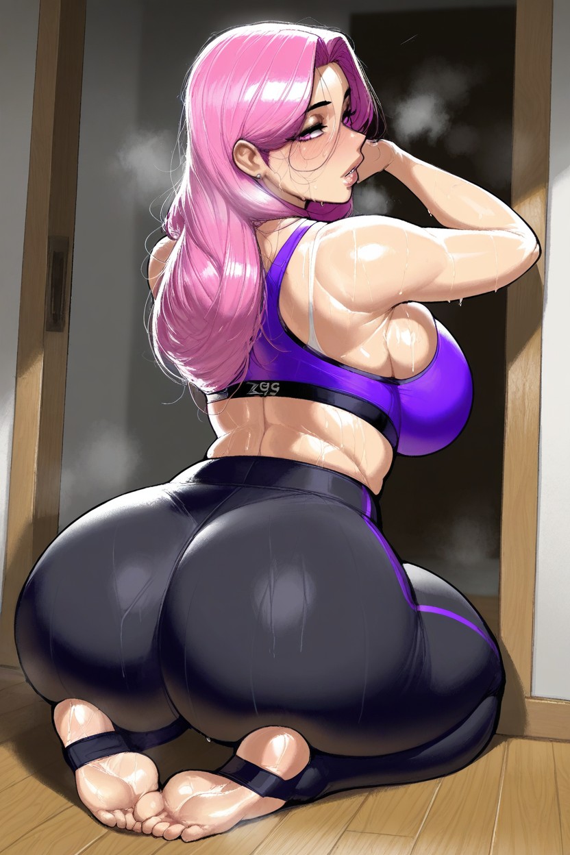 Thighs, From_behind, Large_breasts Hentai AI Porn