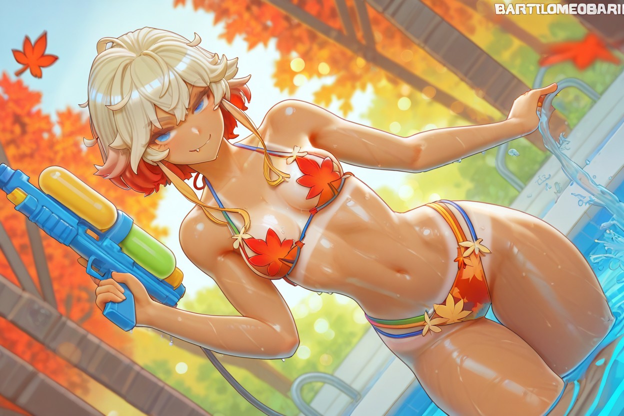 Thick Thighs, Swaying Hips, Tanlines Hentai AI Porn