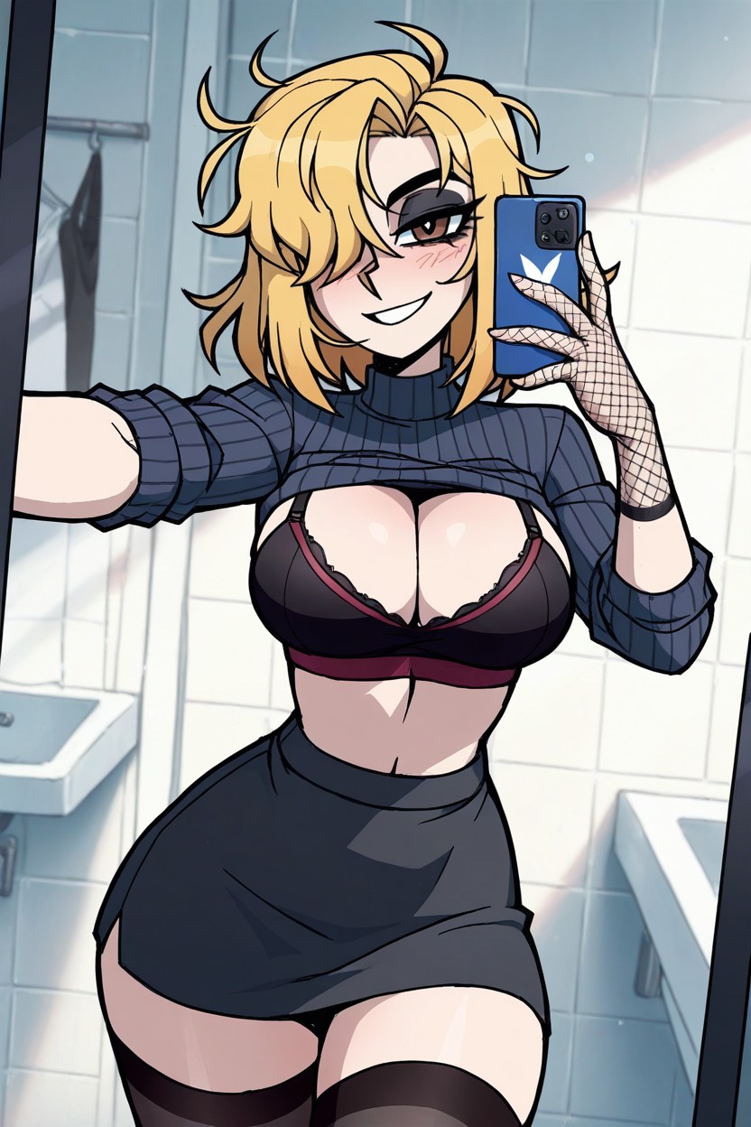 Female, Top Corto, 18+ Hentai IA