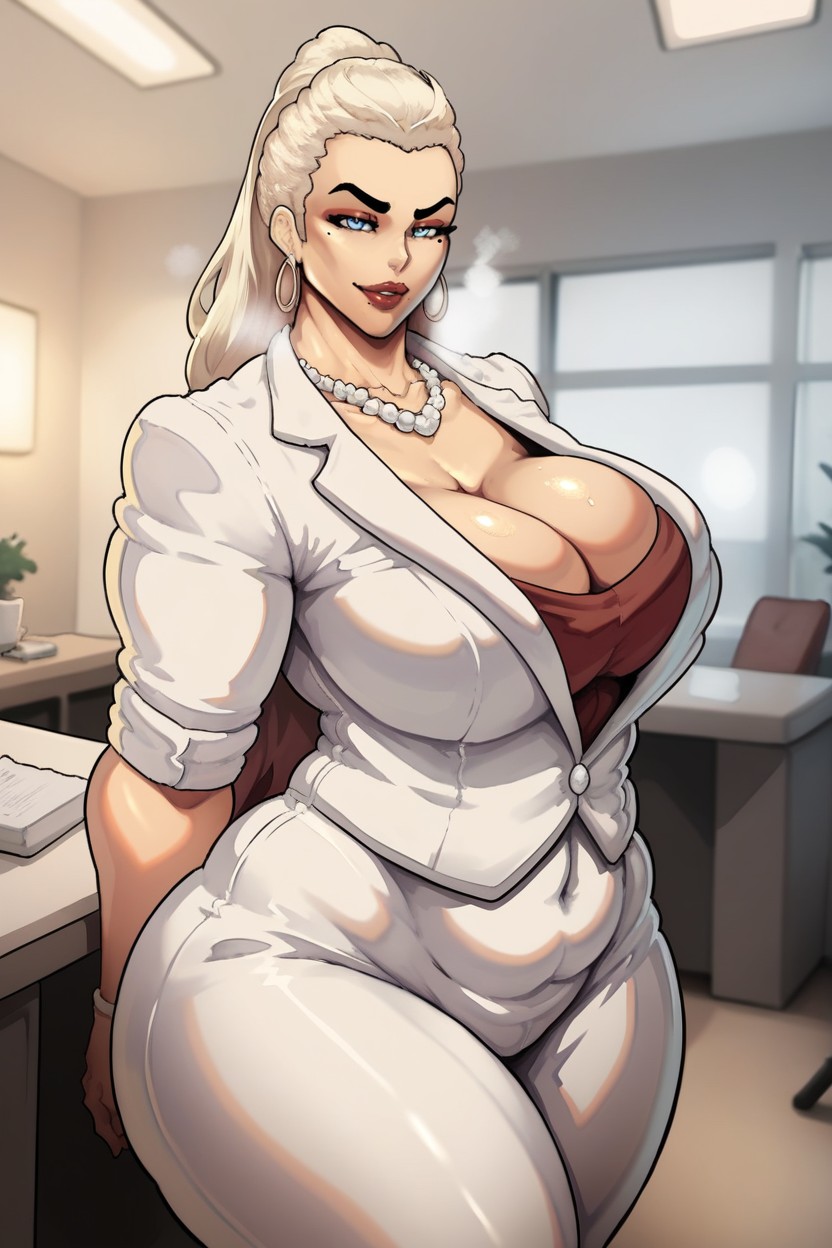 Plump Lips, Slicked Hair, Heavy Breathing Hentai IA