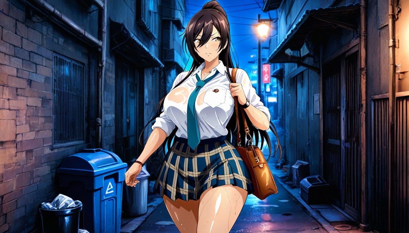 Walking Down The Street, Huge Ass, Accurate Character Design Hentai IA