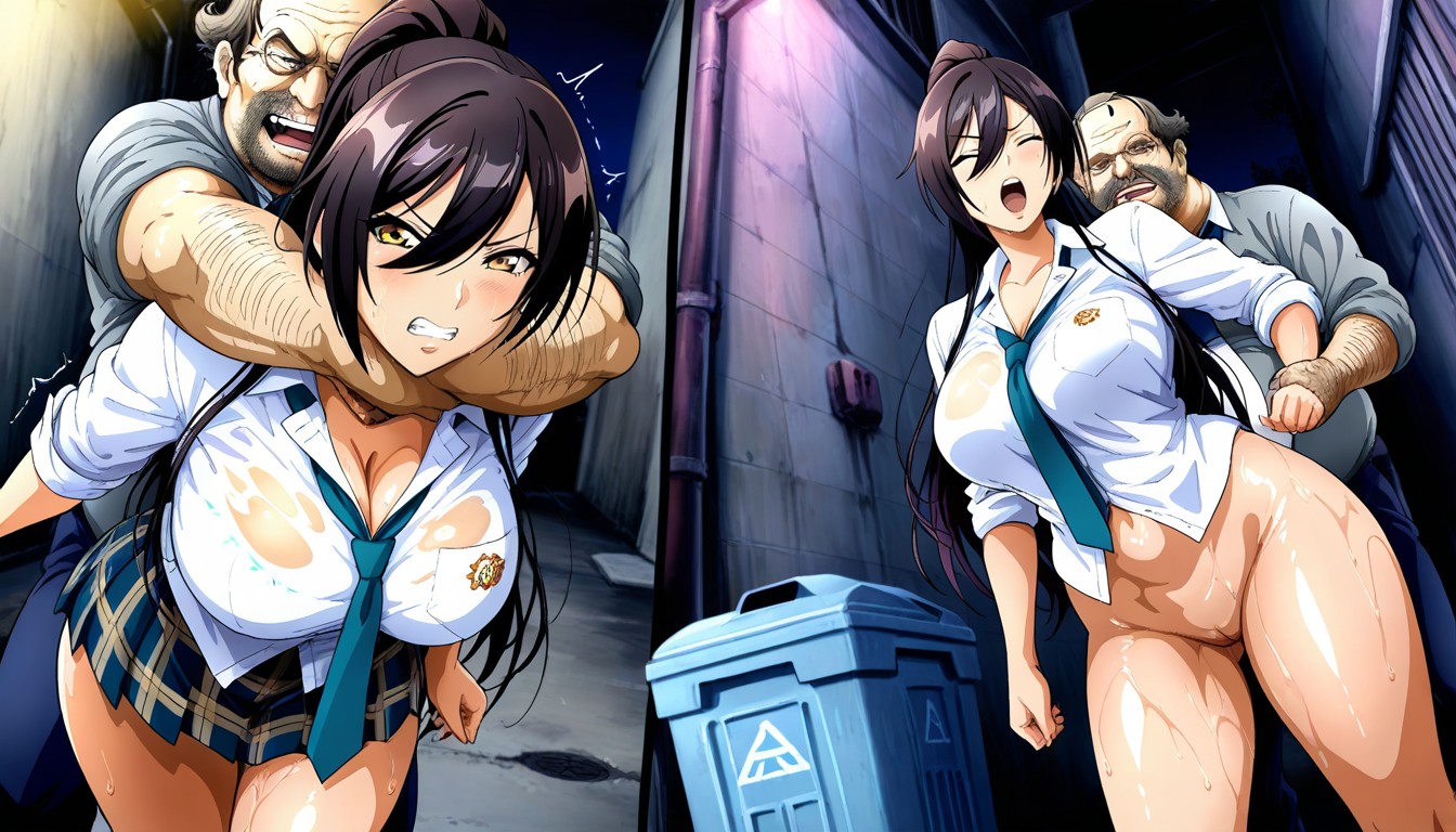 Art Style Iwao, Uncensored, Blue Tie Porno IA Hentai