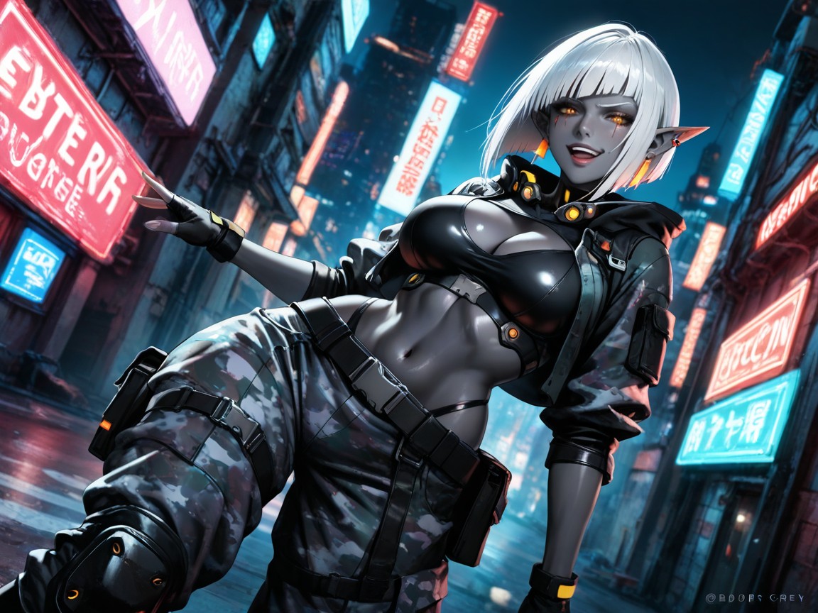 Dark, Dynamic Angle, Skinny Hentai AI Porn