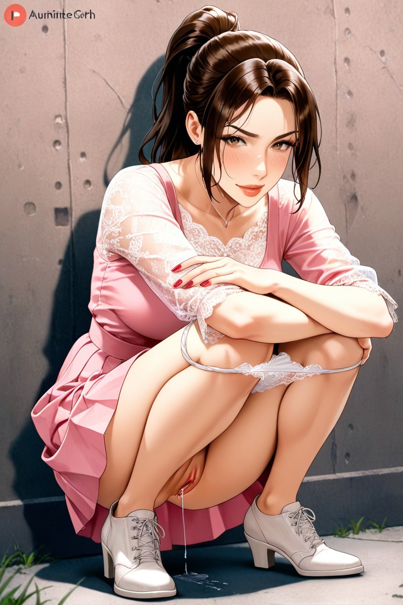 Teacher Lara Croft, Lips, Wide Spread Feet Hentai AI Porn
