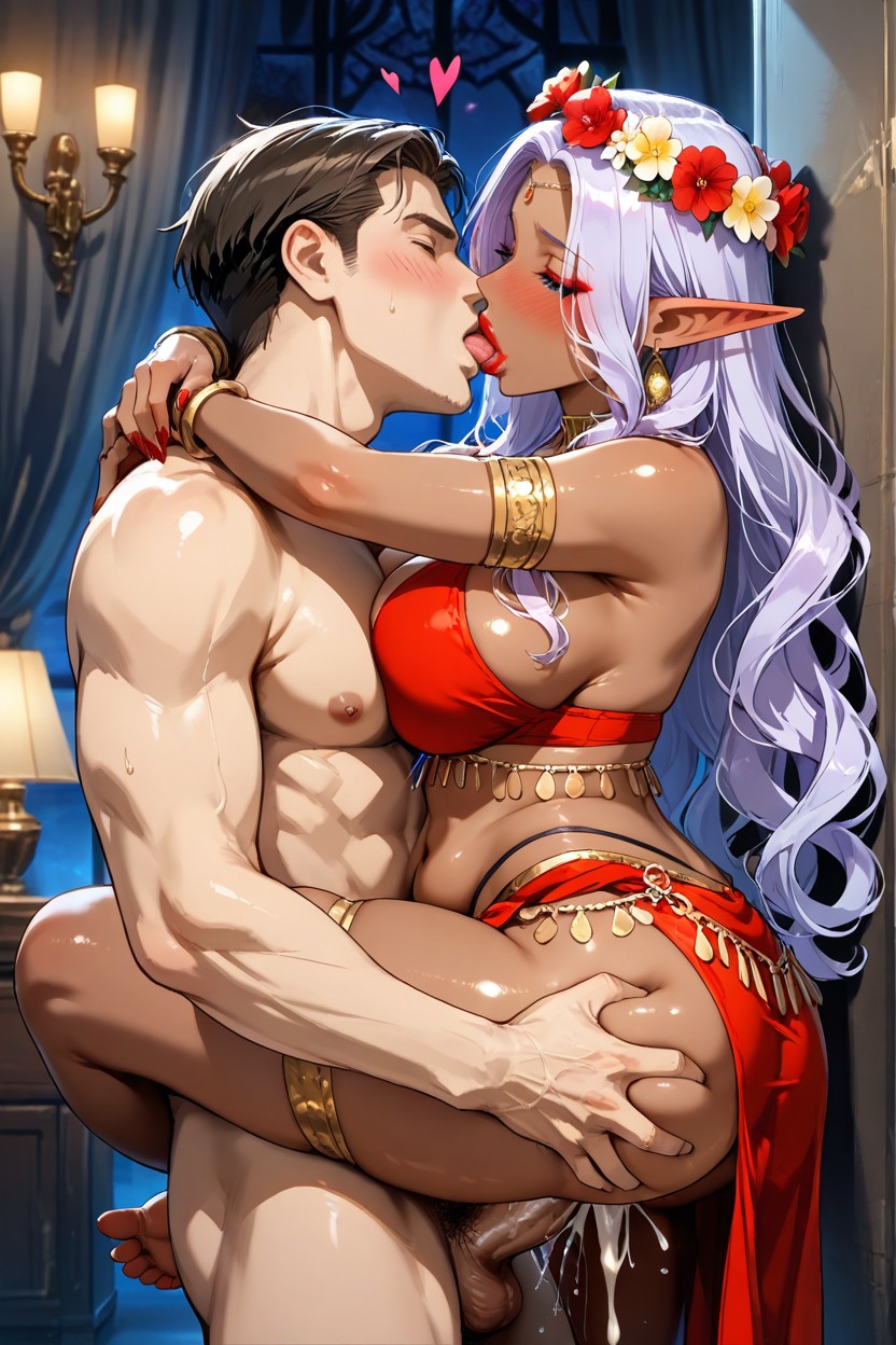 Very Detailed Beautiful Face, 30+, Man Fucking Woman Hentai IA
