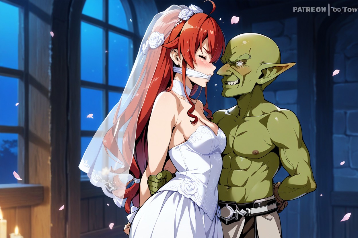 Female Taller Than Goblin, Mushoku Tensei, With Male Goblin Hentai AI Porn