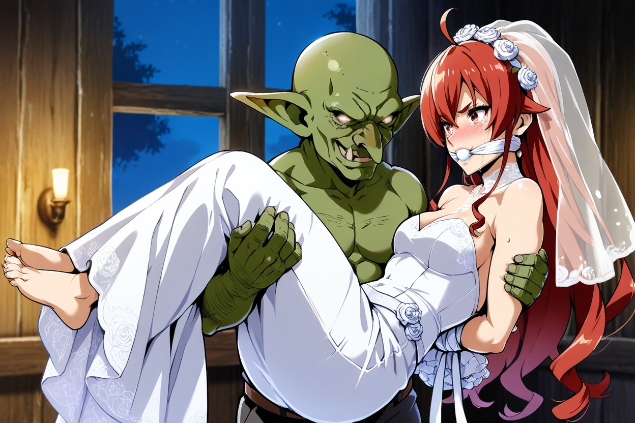 Culo Mediano, Female Red Hair, Female In Wedding Dress Hentai IA