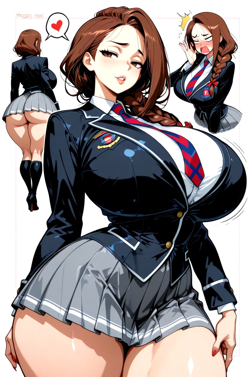 Extremely Large Ass, Cute, 18+ Hentai AI Porn