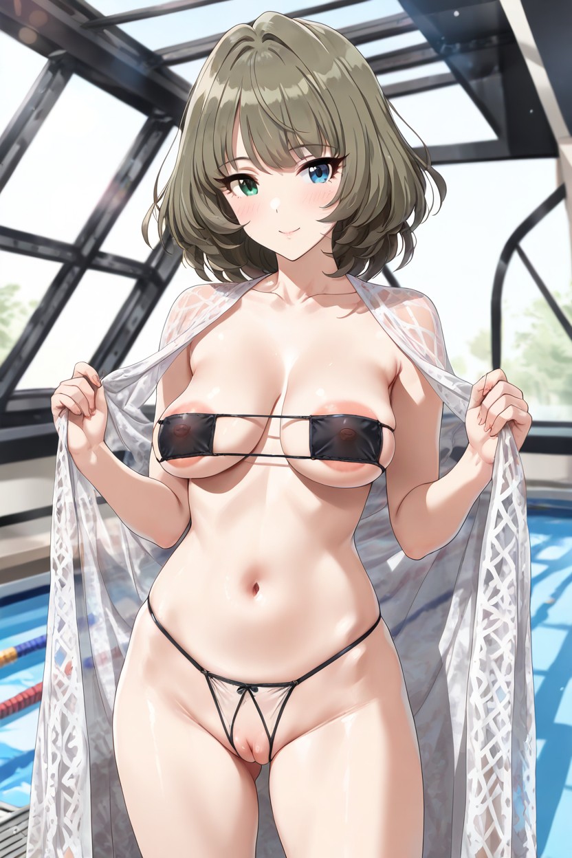Bokeh, Nipple Visible Through Bikini, Soft Light Hentai IA