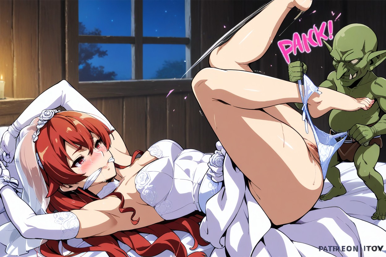 Goblin Happy, Female Red Hair, Inside Hentai AI Porn
