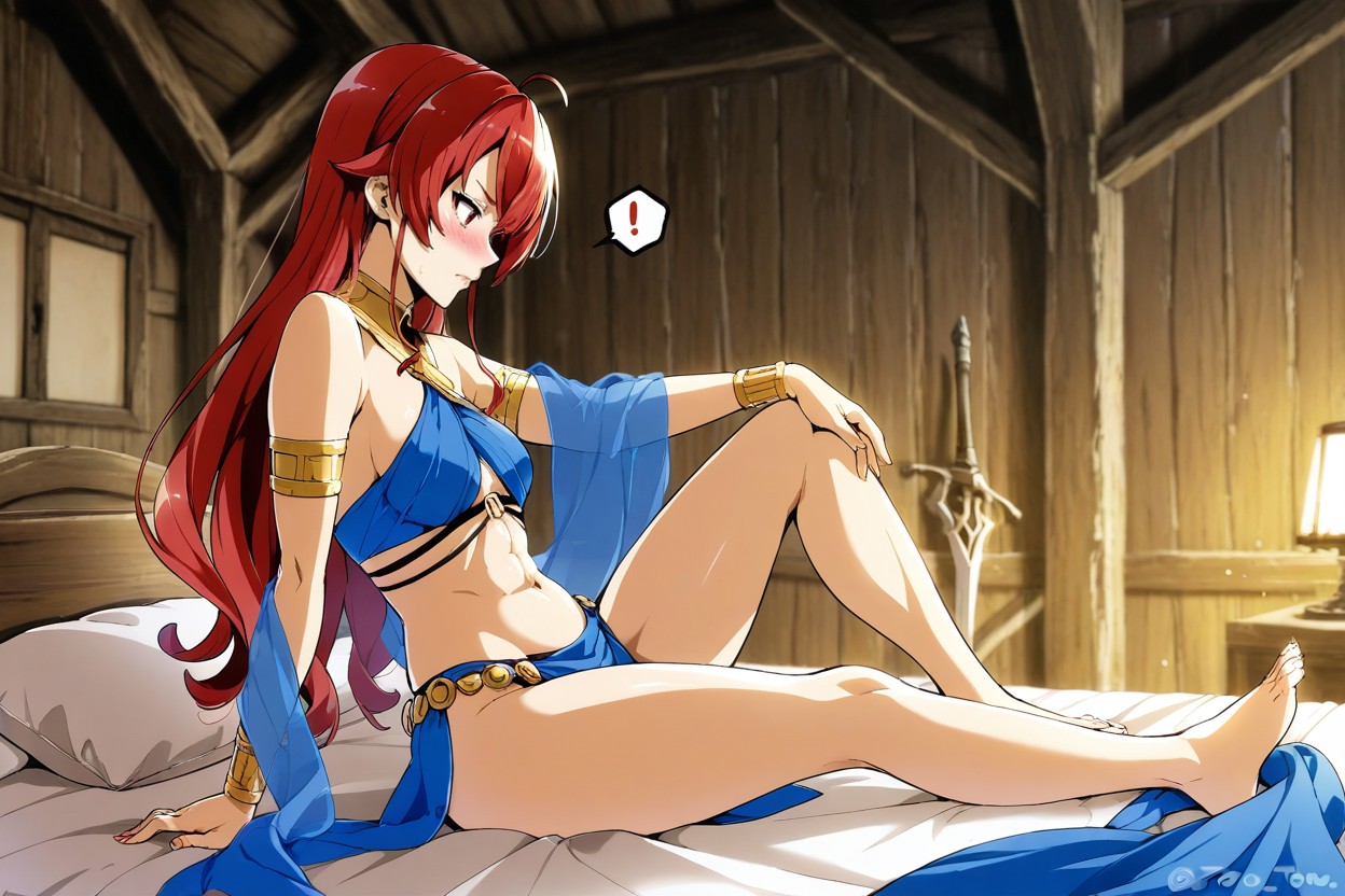 Medium Ass, Inside Medieval Wooden House, Sad Hentai AI Porn