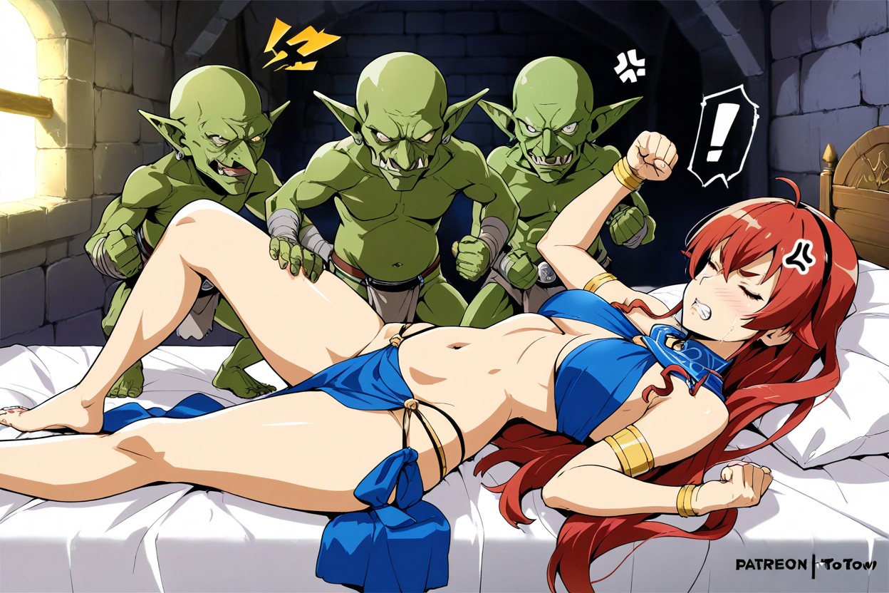 25+, Female Taller Than Goblin, Bald Goblin Hentai AI Porn