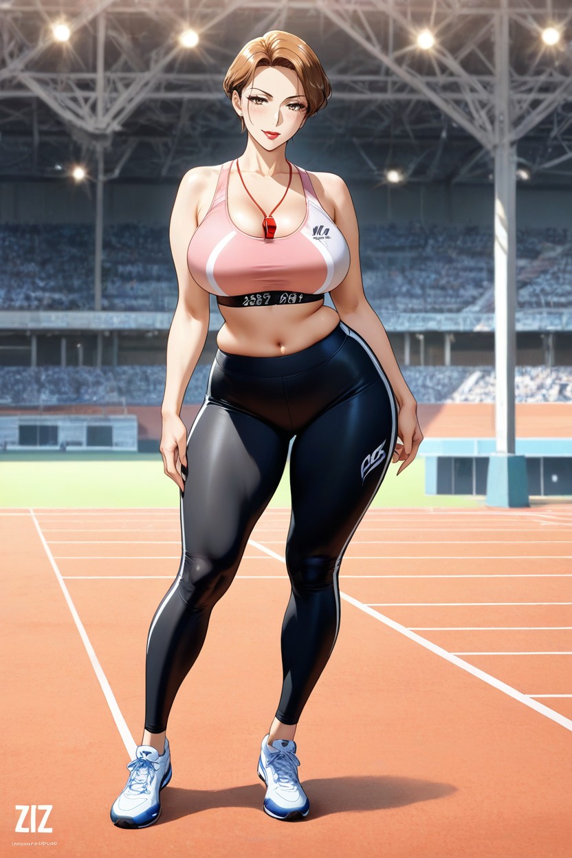 Large Ass, Very Short Hair, Sexy Woman Hentai AI Porn