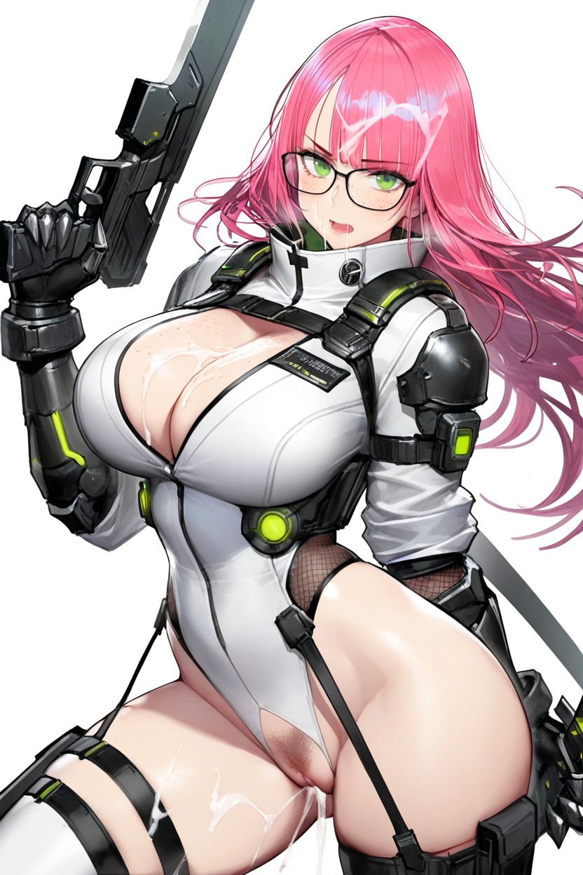 Looking At Viewer, Modular Straps, Liduke Style Hentai AI Porn