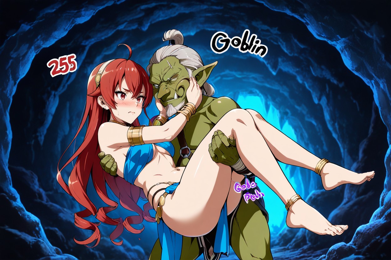 Goblin Happy, Goblin Dominate Female, Front View Hentai AI Porn