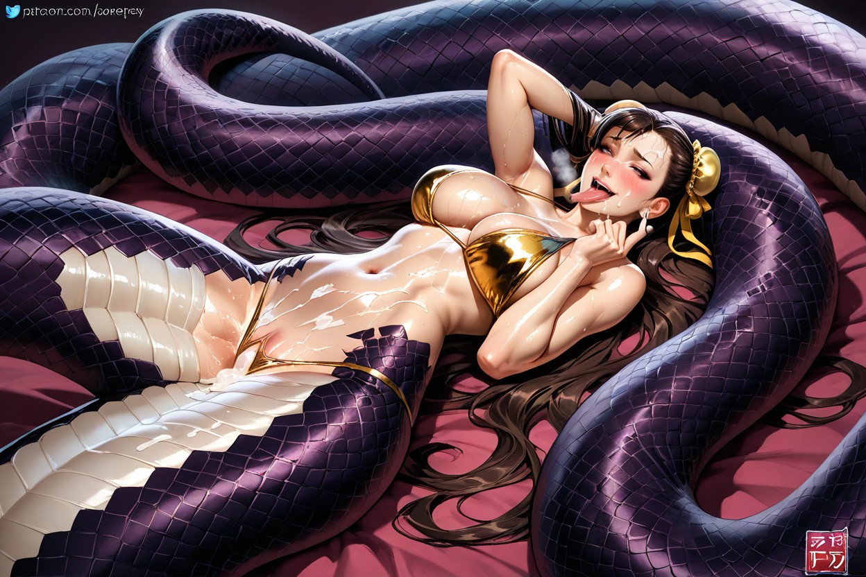 Hourglass Figure, Hourglass-body, Tail Instead Of A Tail Hentai AI Porn
