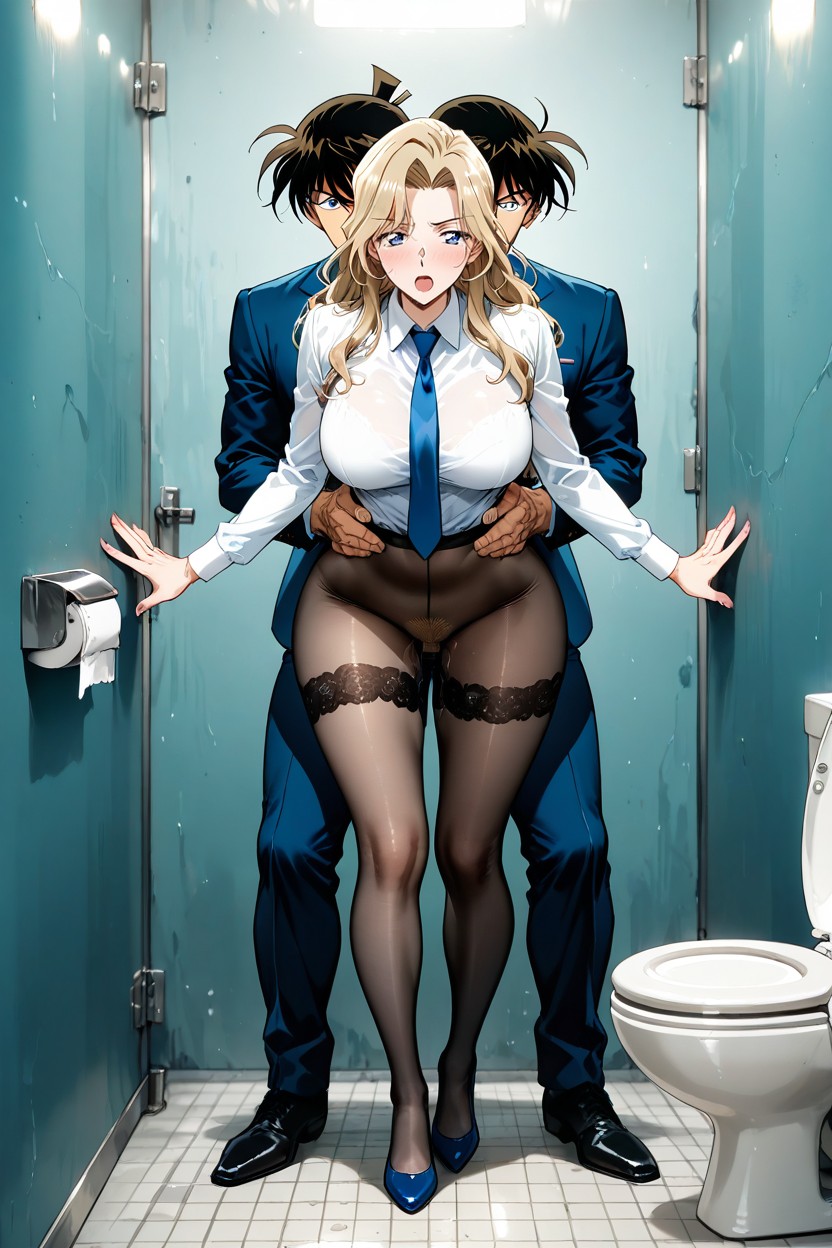 Medium Breast, Black Pantyhose, Large Breasts Hentai AI Porn