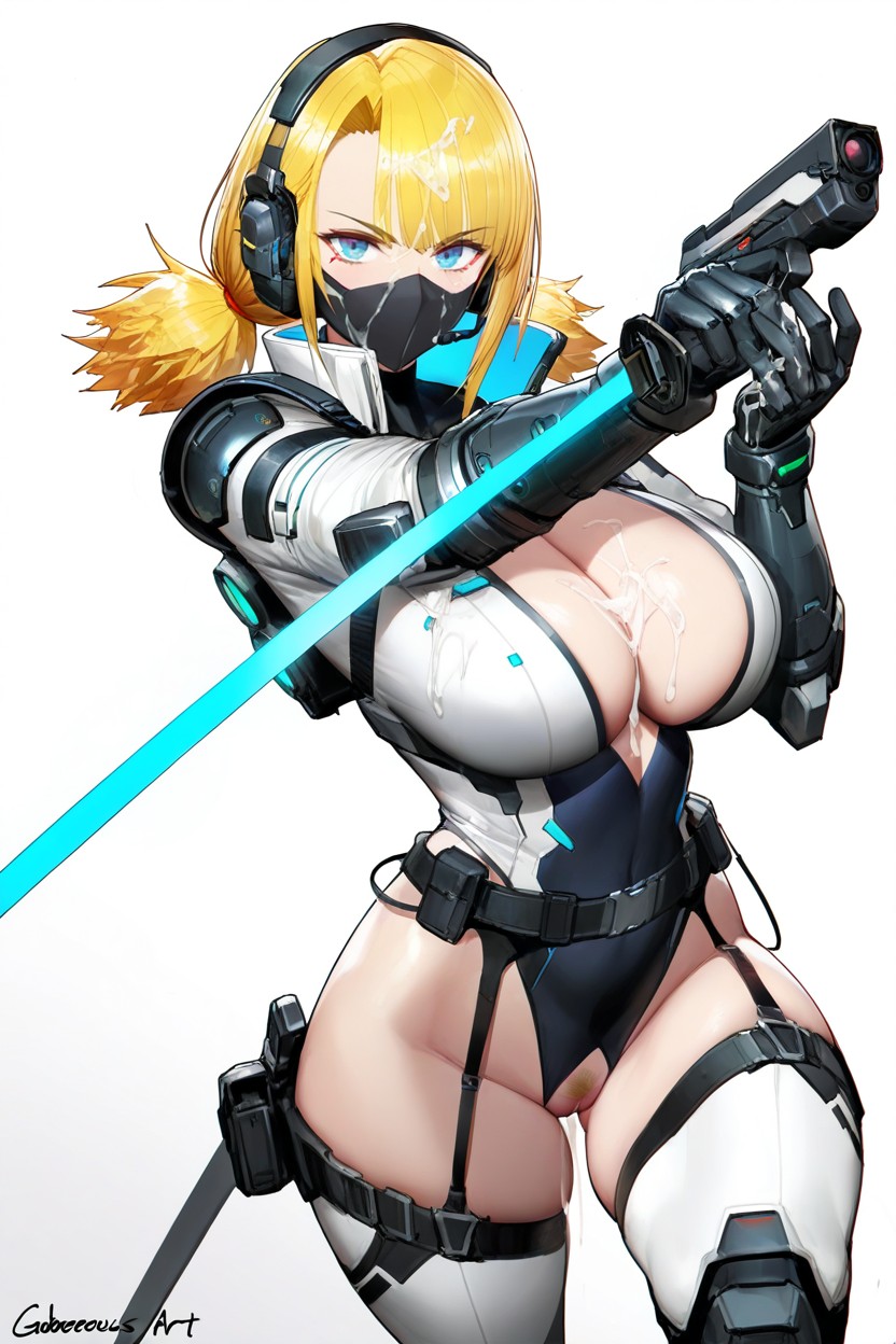 Side Bangs, Arched Back, High-collar Jacket Hentai AI Porn