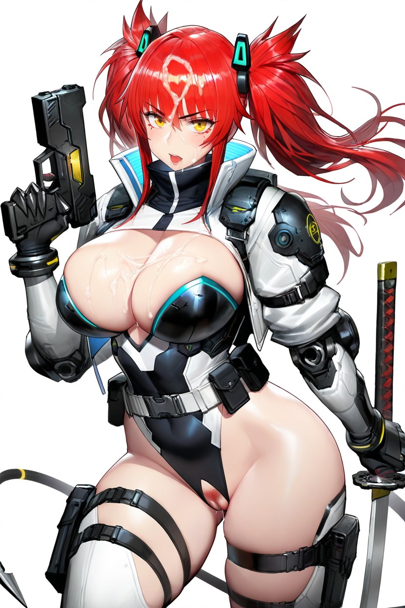 25+, High Twintail, Red Hair Hentai AI Porn