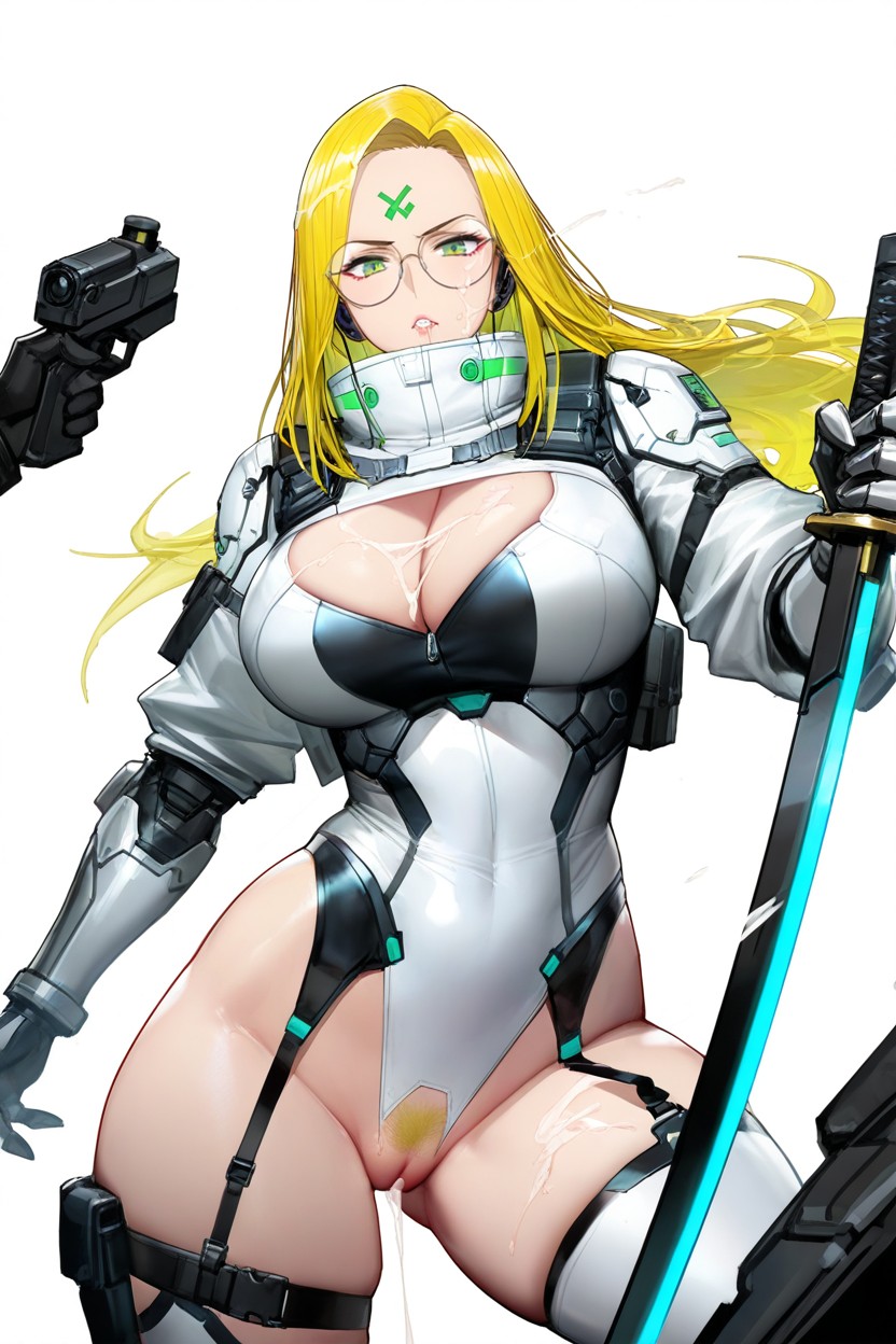 Front View, Back Armor, Magipunk Hentai AI Porn
