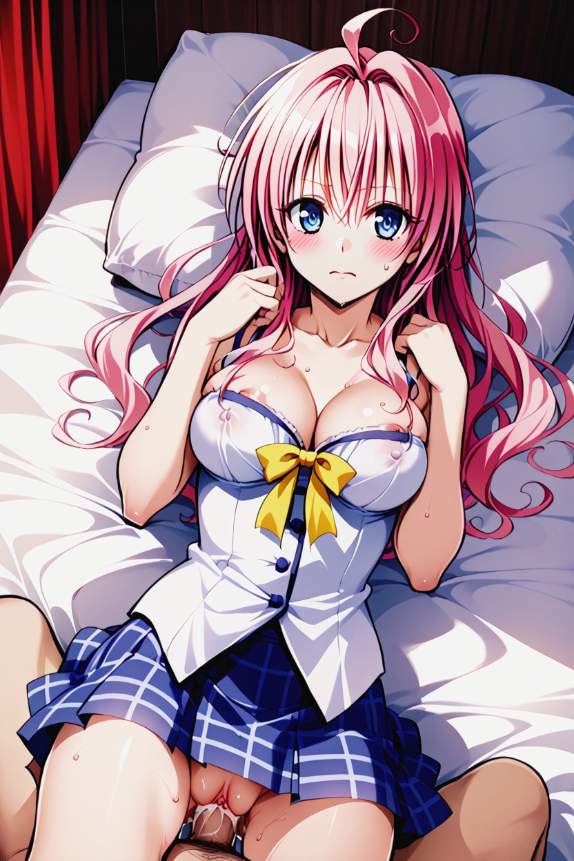 Blue Eyes, Blushing, Fucking Motion Lines Hentai AI Porn