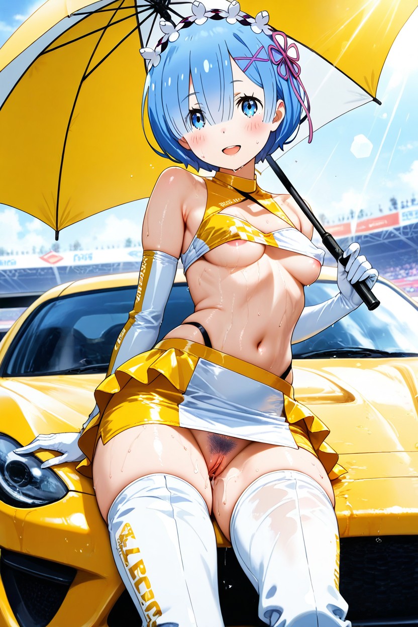 Sunlight, Clamshell Pussy, Vue De Côté Porno IA Hentai