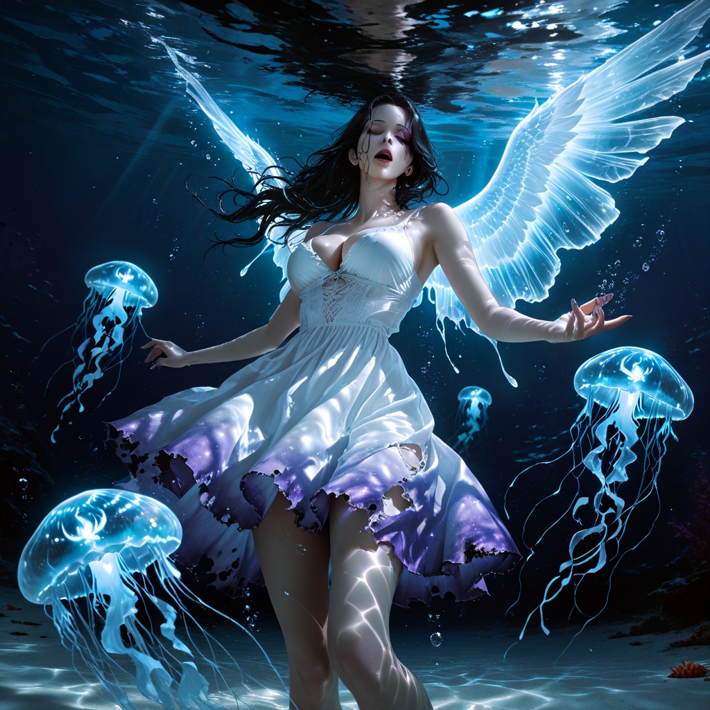 Illuminated Only By Diffuse, Surreal Composition, Cinematic Photograph Capturing A Hauntingly-beautiful Woman Hentai AI Porn