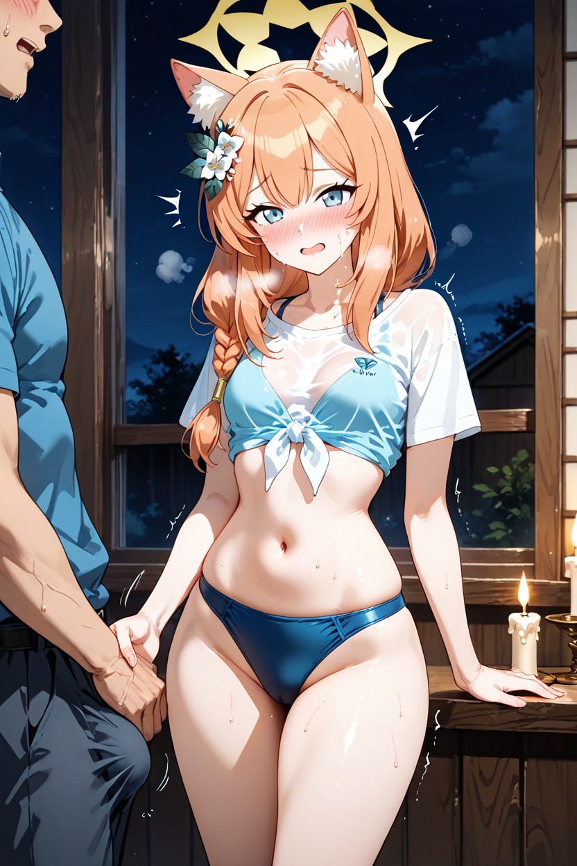 Excited, Night, Wooden Room Hentai AI Porn