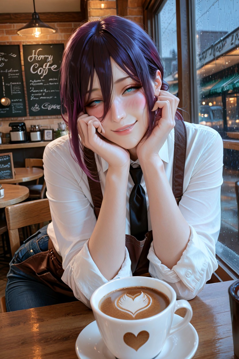 Pov Perspective, Relaxing Together Over Coffee, Cosplay Hentai AI Porn
