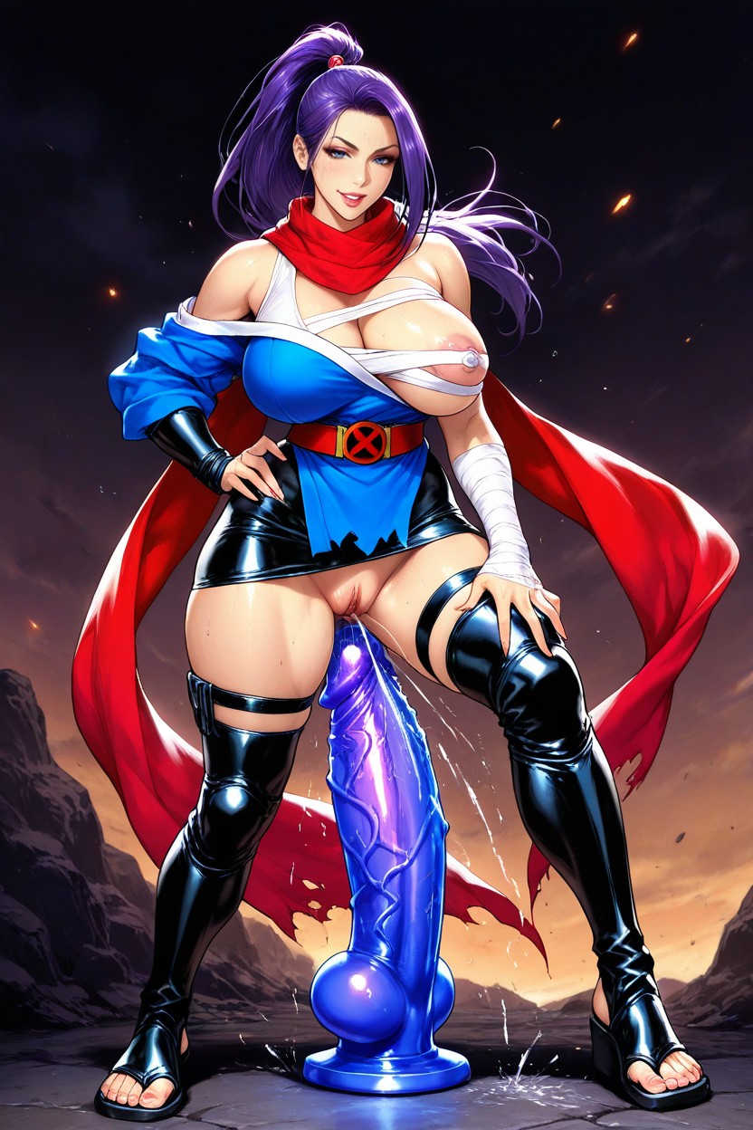 Asian Colorit, Dangling Accessory With Red Cord, Black Utility Pouches Porno IA Hentai