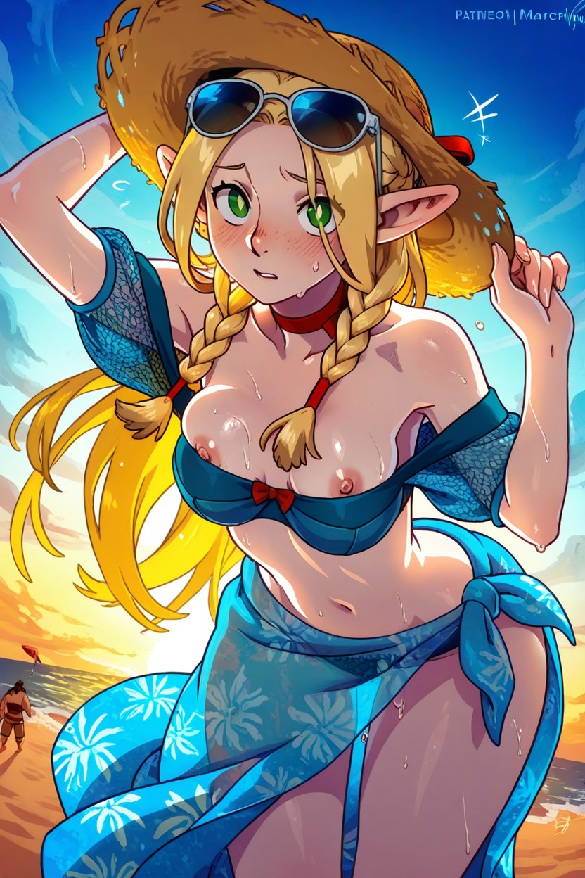 Body Fully Wet, Water Dripping From The Breast, Petite Poitrine Porno IA Hentai