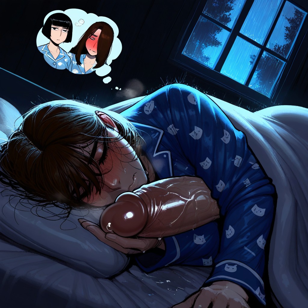 Low Lighting, Dripping, Eyes Are Both Closed Hentai AI Porn