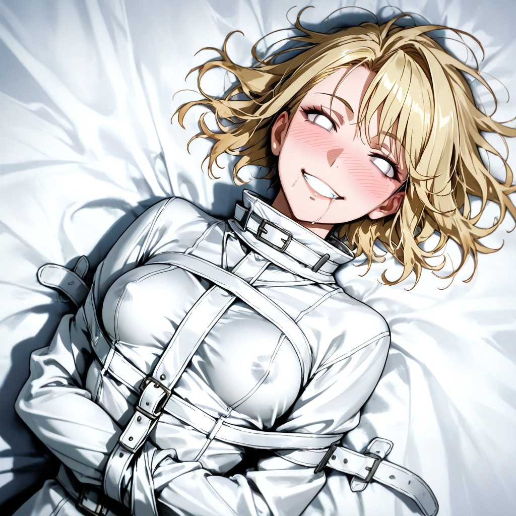 Shallow Depth Of Field, Mouth Open, Lying On Her Back Hentai AI Porn