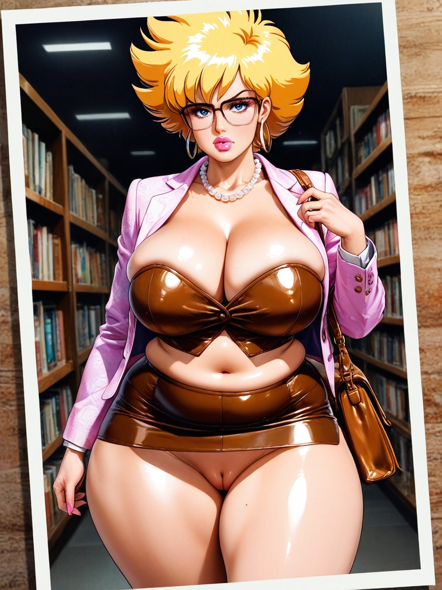 Glasses, Extremely Large Ass, Kept Professional Hentai AI Porn