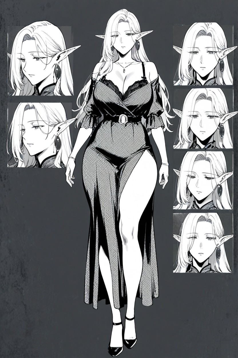 Lace Bra, Minimal Hair Shine, Half-lidded Eyes Porno IA Hentai