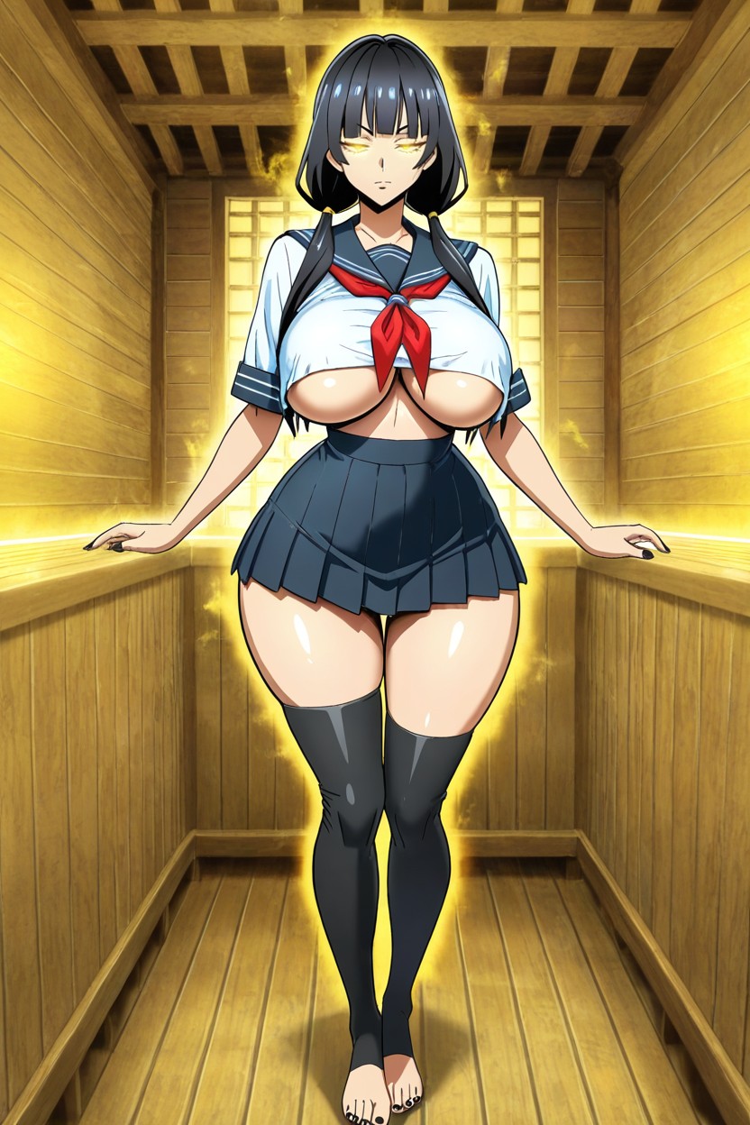 Black Hair, Hipnosis, Sharp Look Hentai IA