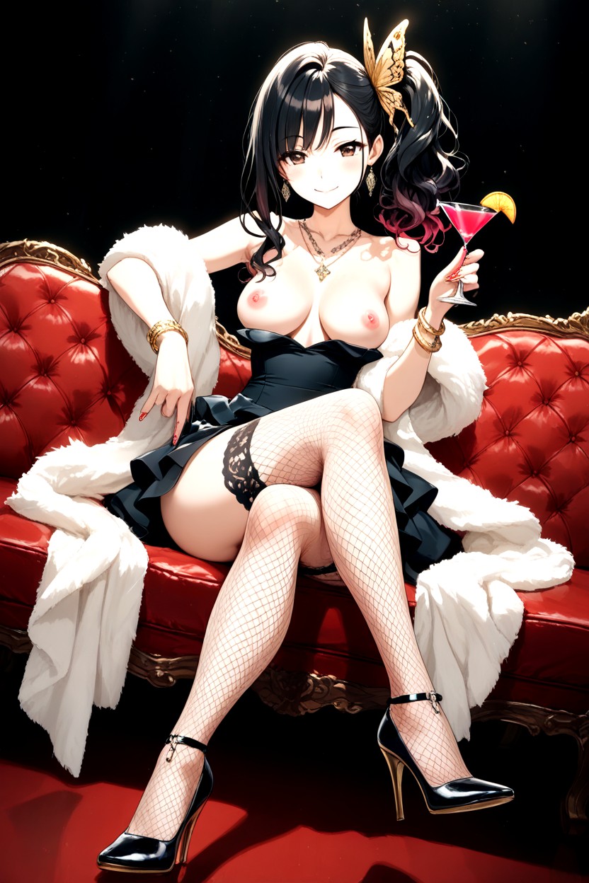 Cinematic, Diamond Necklace, In A Glamorous Bar Hentai AI Porn