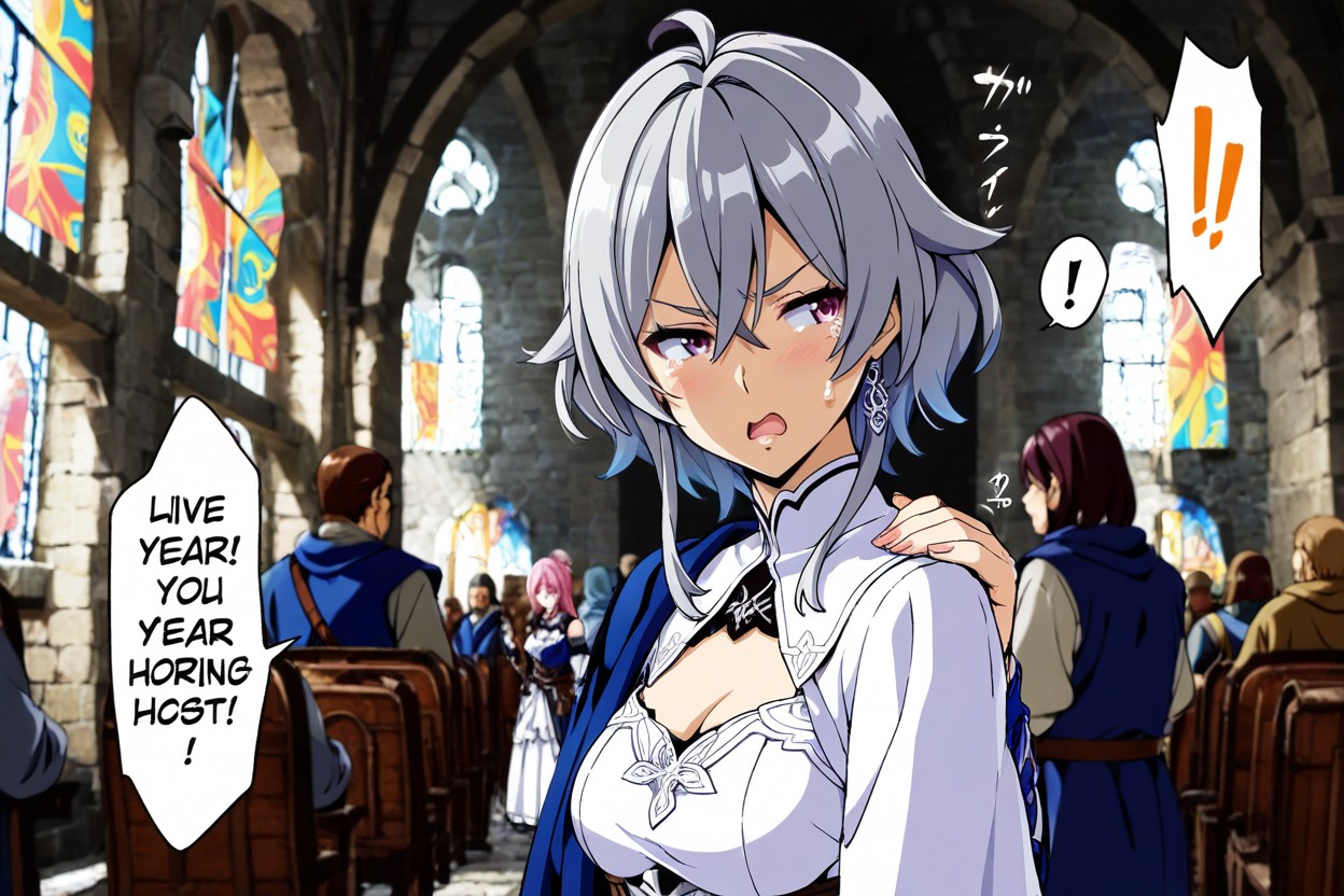 Vue De Côté, Female's Head Turned To The Side, Honkai Impact Porno IA Hentai