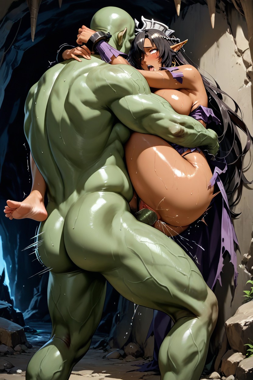 Motion Lines, Bounce Lines, Ahegao Hentai AI Porn