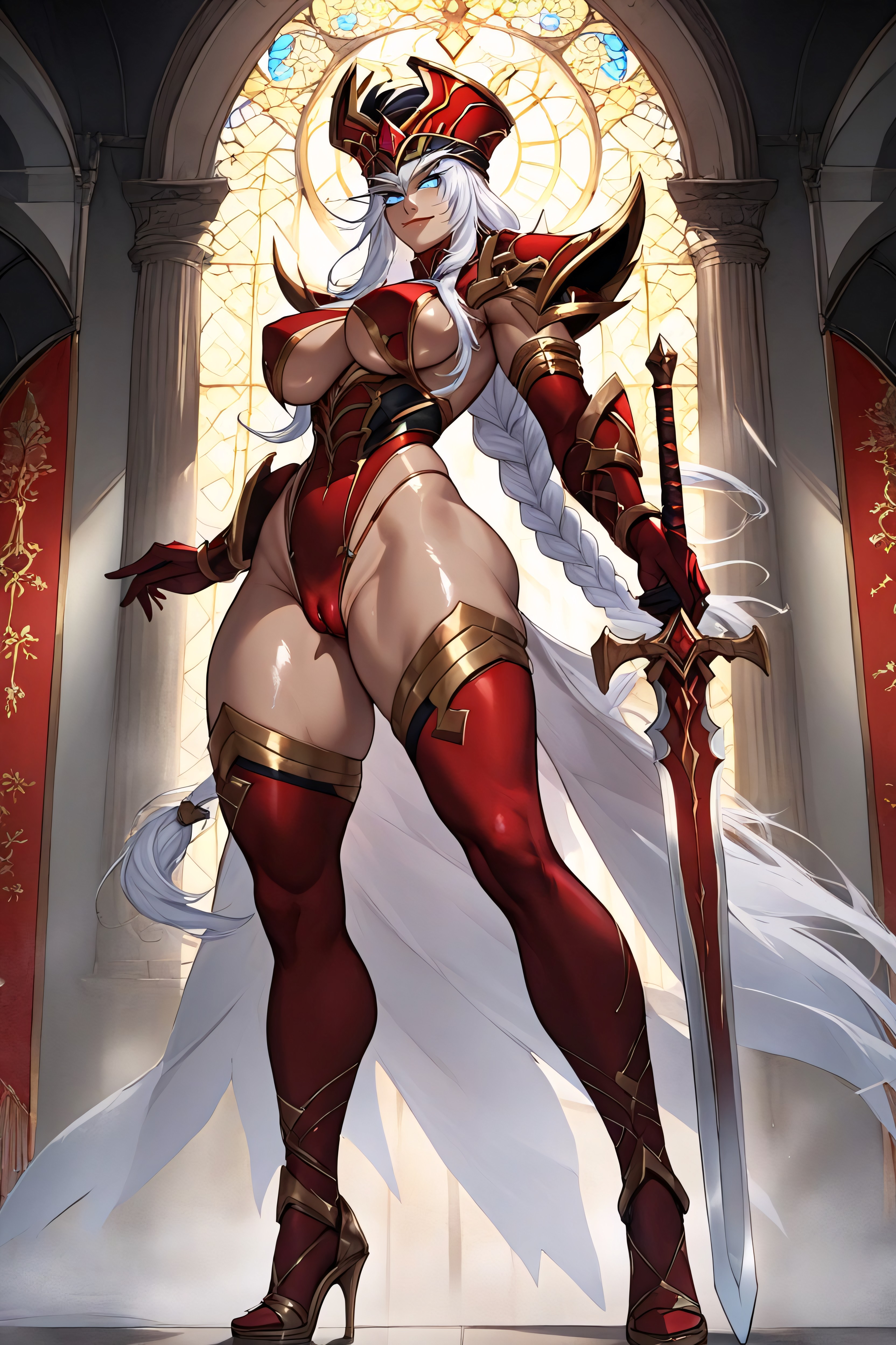 超大, 側視圖, Practically Naked AI黃漫