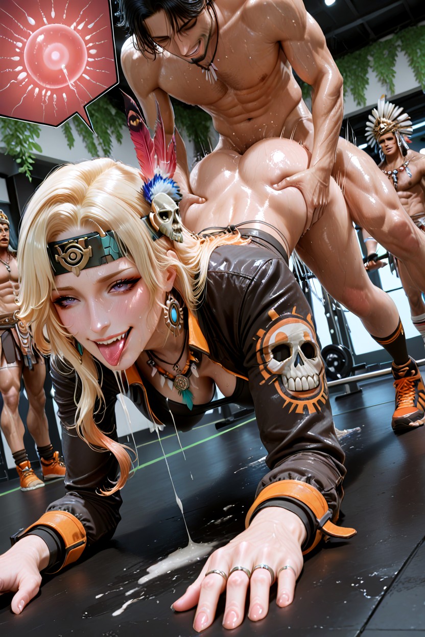 Iansan Being Fuck By Aether While She Is Doing A Planking Exercise, Iansan Is In A Planking Exercise Position, Fucking Iansan From Genshin Impact Porno IA Hentai