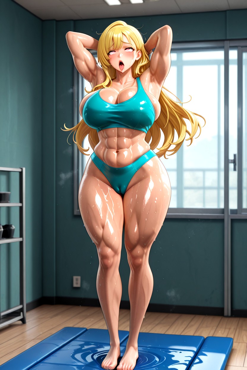 Showing Body, 正常, Sweaty AI黃漫