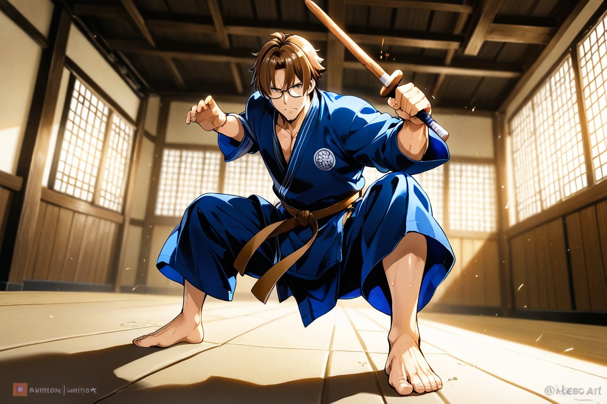 In Kimono Of Karate, Enojada, Day Hentai IA