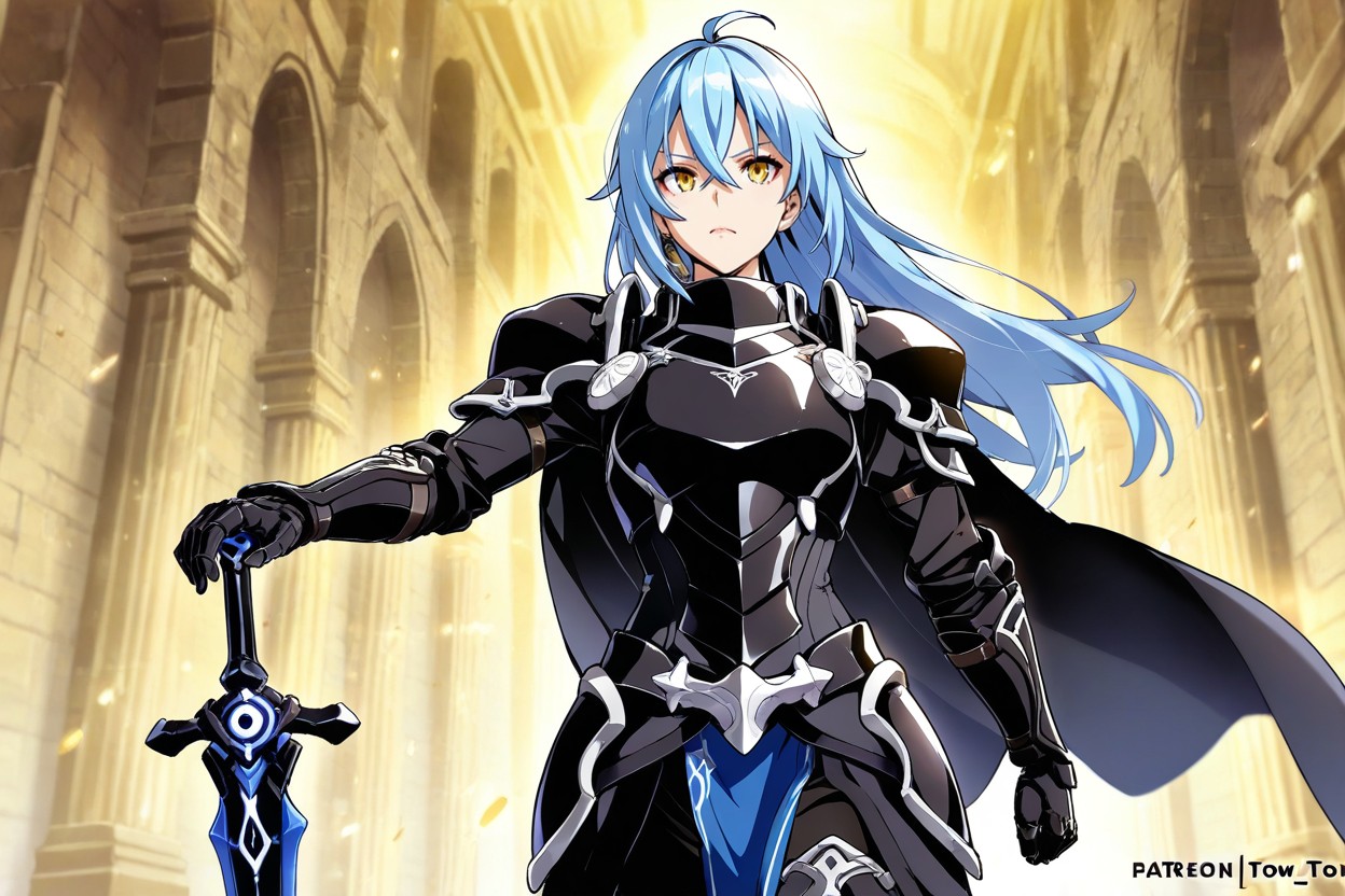 25+, Female With Black Sword, Vista Frontal Hentai IA