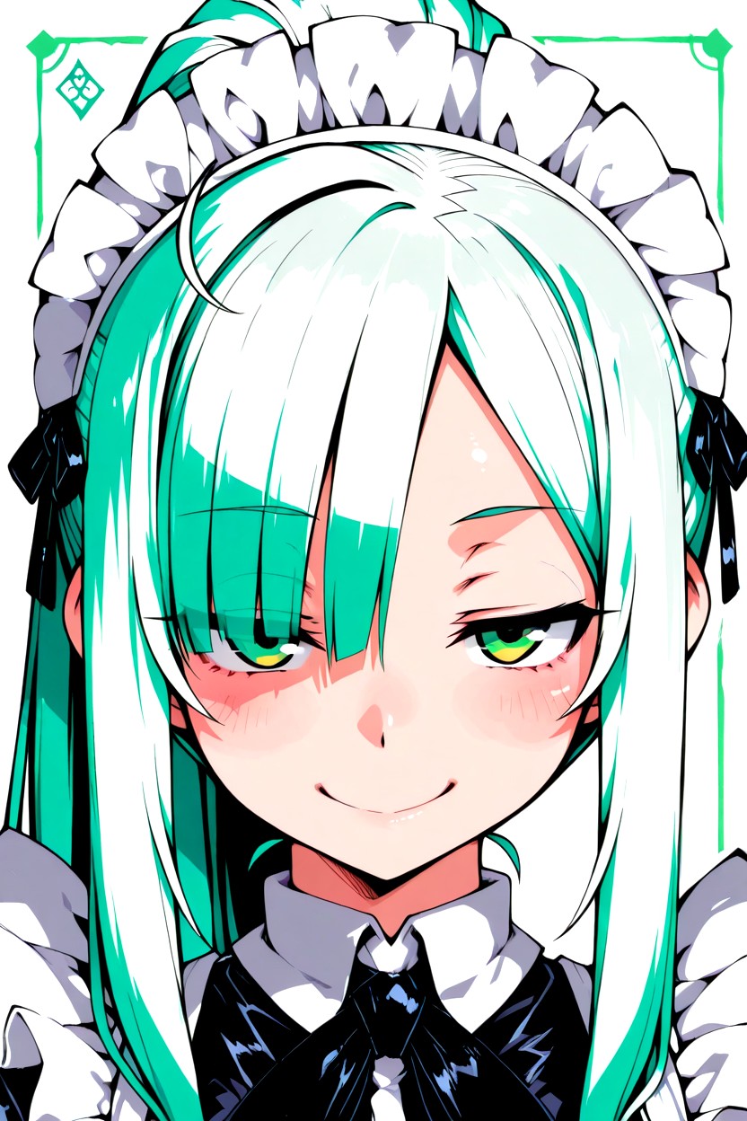 Gentle Expression, Looking At Viewer, Center-parted Bangs Hentai AI Porn