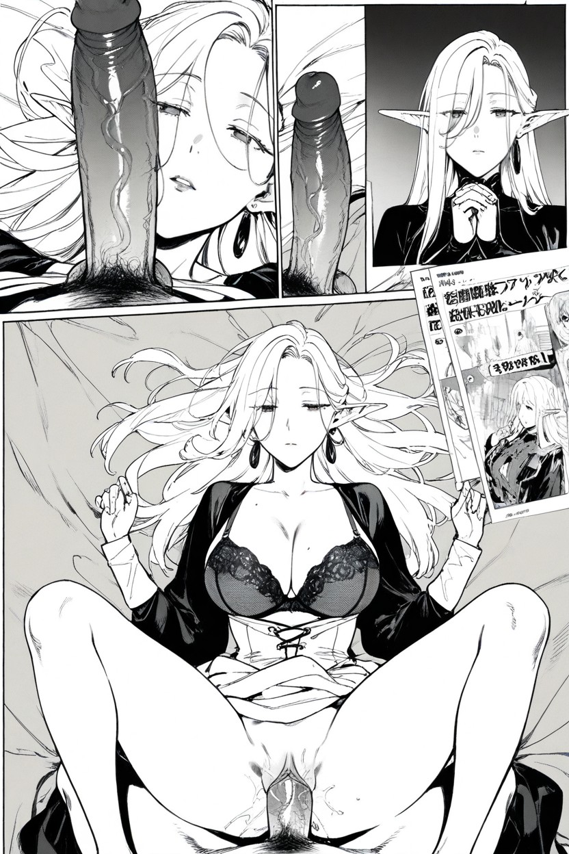 Manga Screen, Tall, Elongated Oval Face Hentai AI Porn