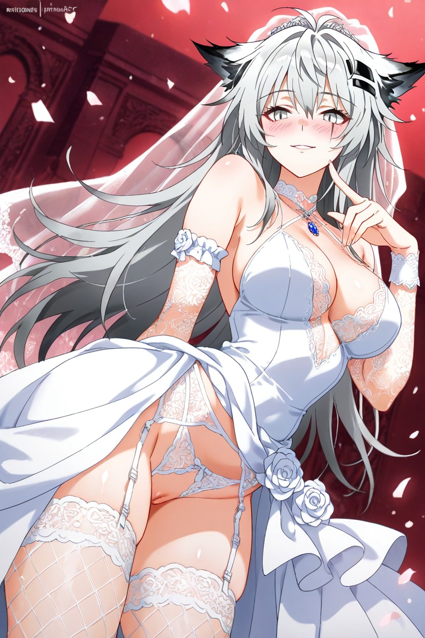 Star Night, Ornament, Wedding Dress Hentai AI Porn