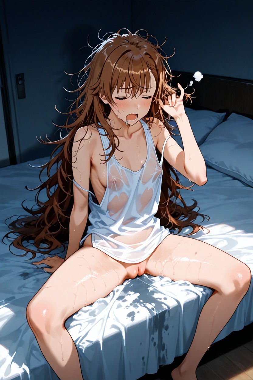 Mikoto Misaka From Railgun, Breastflat Chest, 25+ Hentai IA