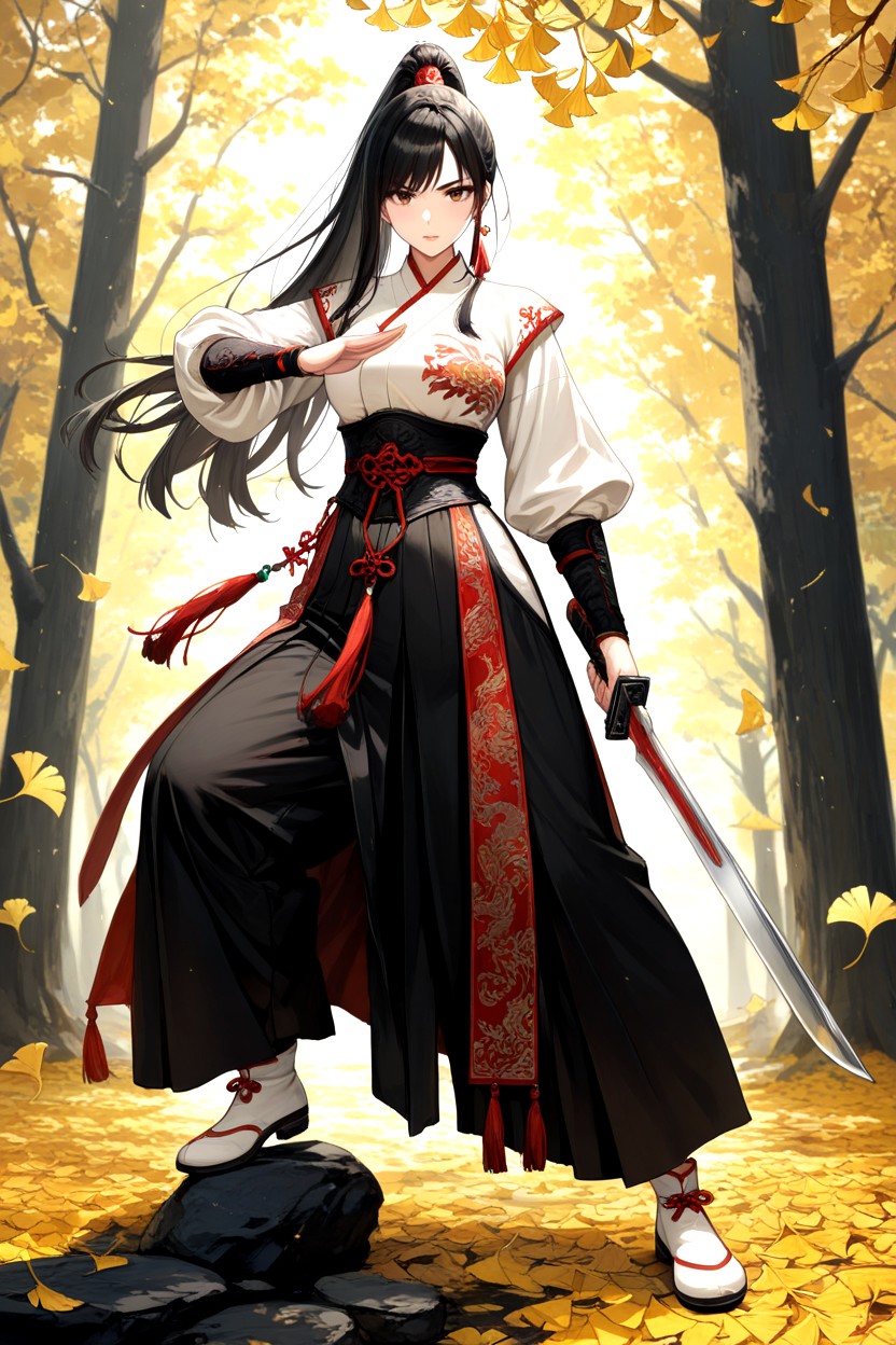 Morning, Soft Lighting, Traditional Kungfu Shoes Hentai AI Porn